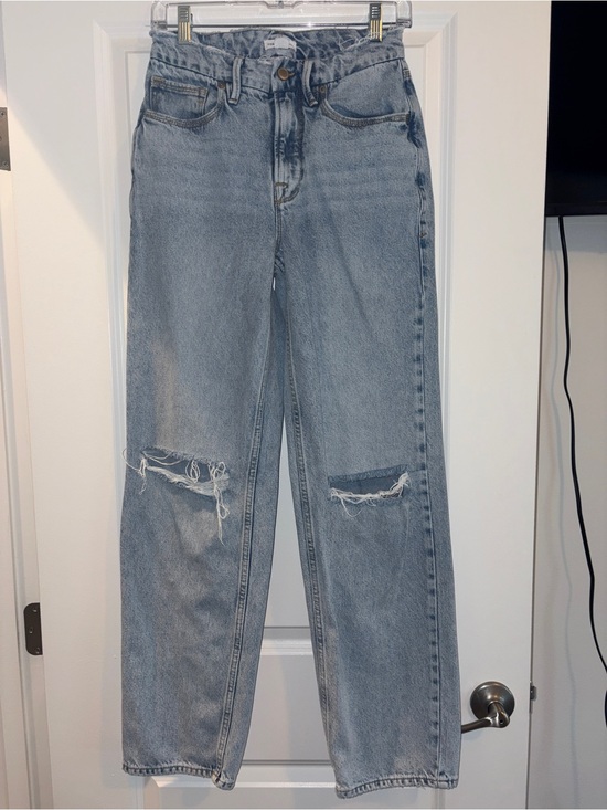 Good American Denim - Good American | Light Blue Good 90s Distressed Relaxed Jean